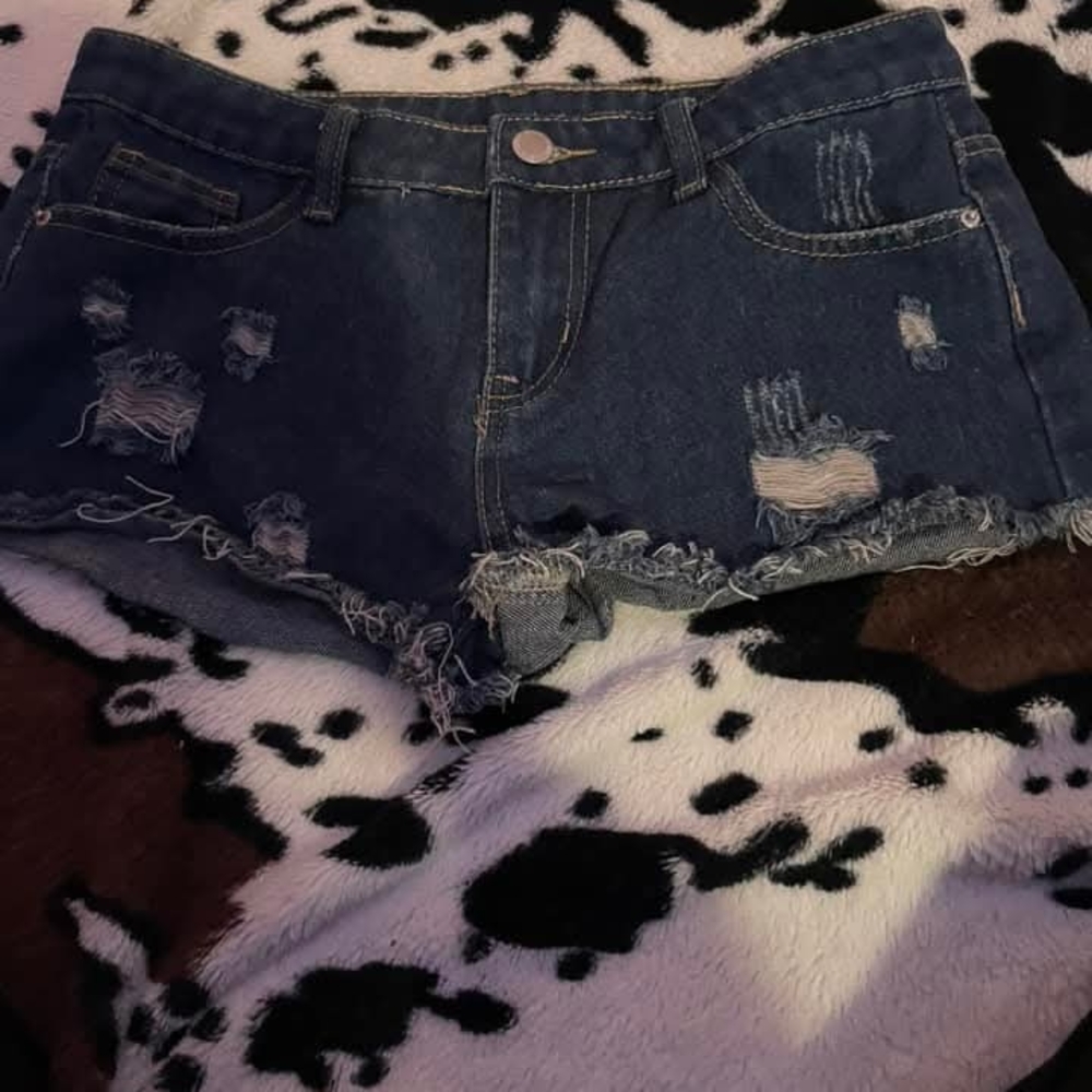 Distressed Denim Women's Shorts